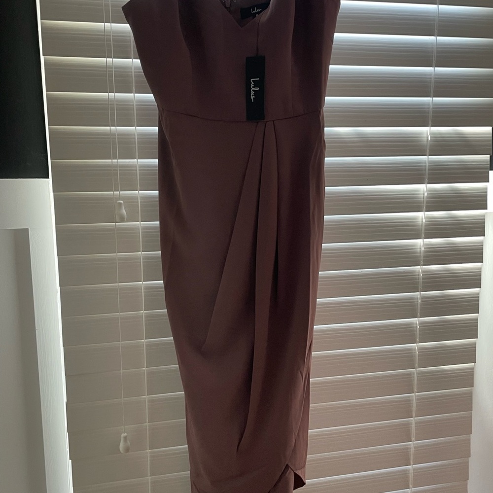 Lulus midi cocktail wrap dress